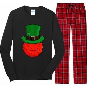 Basketball Leprechaun Hat St Patricks Day Lucky Irish Long Sleeve Pajama Set