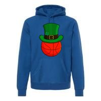 Basketball Leprechaun Hat St Patricks Day Lucky Irish Premium Hoodie