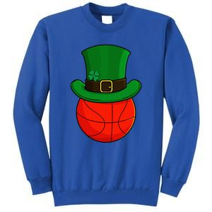 Basketball Leprechaun Hat St Patricks Day Lucky Irish Tall Sweatshirt