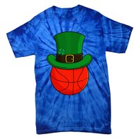 Basketball Leprechaun Hat St Patricks Day Lucky Irish Tie-Dye T-Shirt