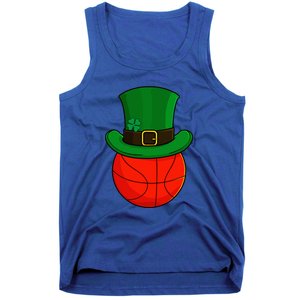 Basketball Leprechaun Hat St Patricks Day Lucky Irish Tank Top