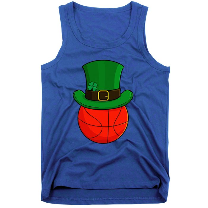 Basketball Leprechaun Hat St Patricks Day Lucky Irish Tank Top