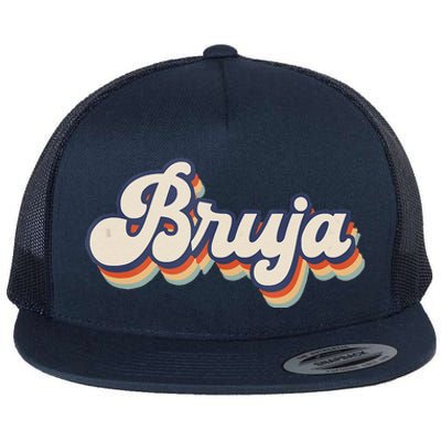 Bruja Latina Halloween Retro Style Flat Bill Trucker Hat