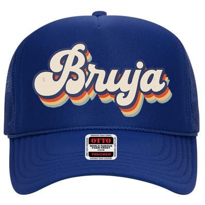 Bruja Latina Halloween Retro Style High Crown Mesh Back Trucker Hat