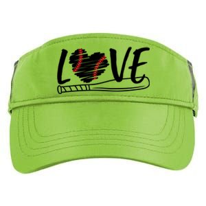 Baseball Love Heart Summer Sport Adult Drive Performance Visor