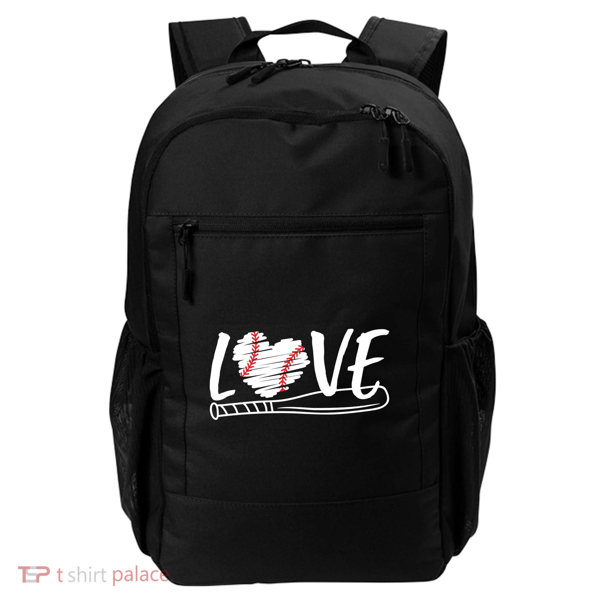 Baseball Love Heart Summer Sport Backpack