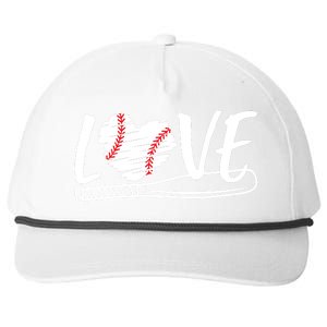 Baseball Love Heart Summer Sport Snapback Five-Panel Rope Hat