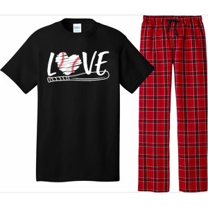 Baseball Love Heart Summer Sport Pajama Set