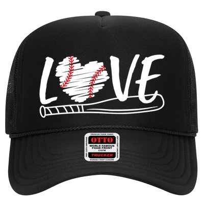 Baseball Love Heart Summer Sport Trucker Hat