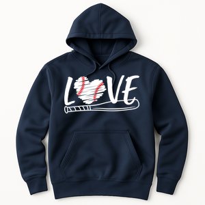 Baseball Love Heart Summer Sport Hoodie