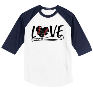 Baseball Love Heart Summer Sport Baseball Sleeve Shirt