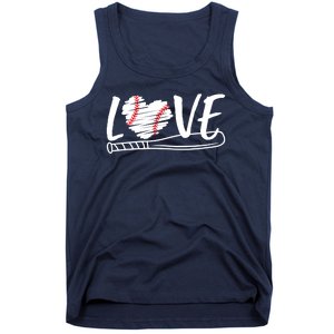 Baseball Love Heart Summer Sport Tank Top