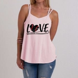 Baseball Love Heart Summer Sport Women's Strappy Tank