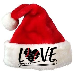 Baseball Love Heart Summer Sport Premium Christmas Santa Hat