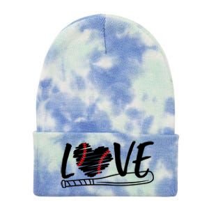 Baseball Love Heart Summer Sport Tie Dye 12in Knit Beanie