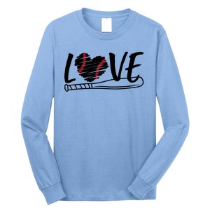 Baseball Love Heart Summer Sport Long Sleeve Shirt