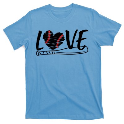 Baseball Love Heart Summer Sport T-Shirt