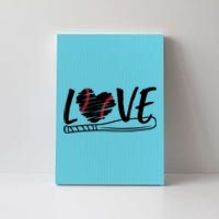 Baseball Love Heart Summer Sport Canvas