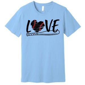 Baseball Love Heart Summer Sport Premium T-Shirt