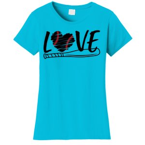 Baseball Love Heart Summer Sport Women's T-Shirt