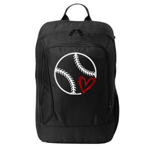 Baseball Lovers Heart City Backpack