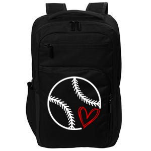 Baseball Lovers Heart Impact Tech Backpack