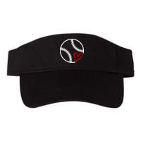 Baseball Lovers Heart Visor