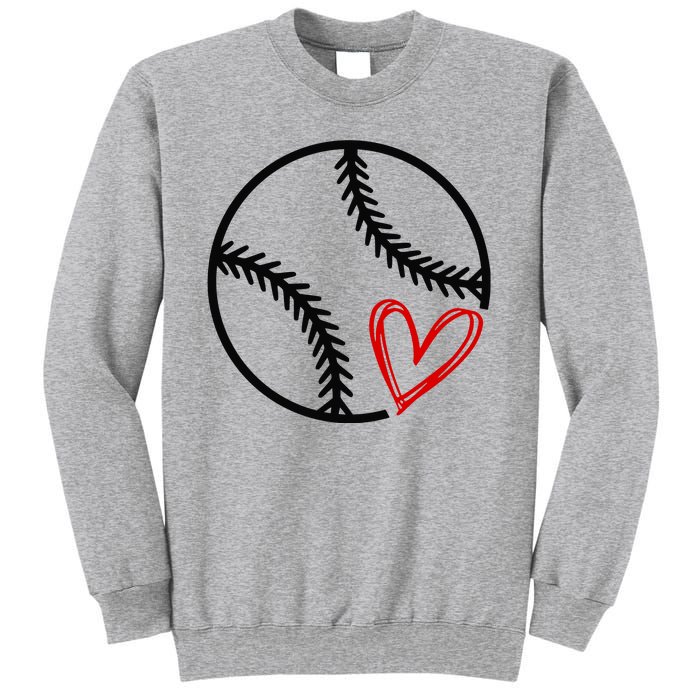 Baseball Lovers Heart Sweatshirt