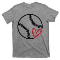 Baseball Lovers Heart T-Shirt