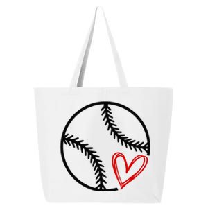 Baseball Lovers Heart 25L Jumbo Tote