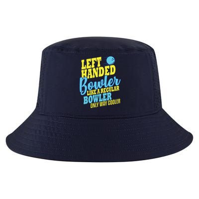 Bowling Left Handed Bowler Funny Team Cool Comfort Performance Bucket Hat