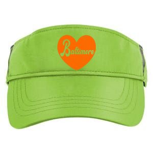 Baltimore Love Heart Support Tribute Adult Drive Performance Visor