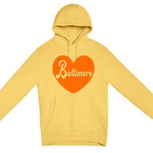 Baltimore Love Heart Support Tribute Premium Pullover Hoodie