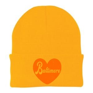 Baltimore Love Heart Support Tribute Knit Cap Winter Beanie