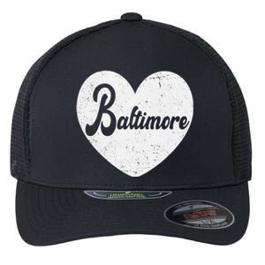 Baltimore Love Heart Support Tribute Flexfit Unipanel Trucker Cap