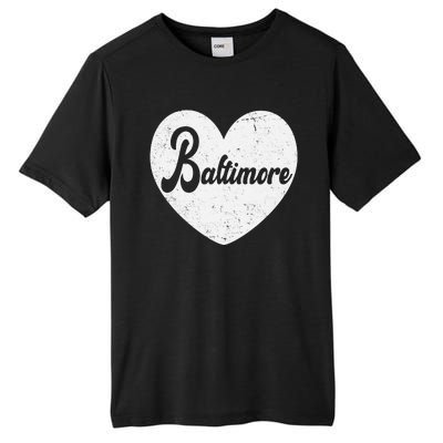 Baltimore Love Heart Support Tribute Tall Fusion ChromaSoft Performance T-Shirt