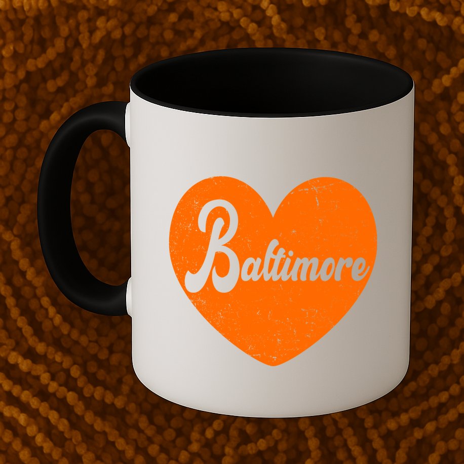 Baltimore Love Heart Support Tribute Mug