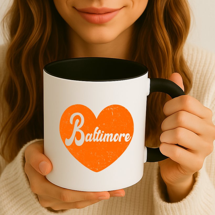 Baltimore Love Heart Support Tribute Mug