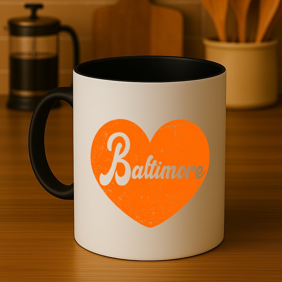 Baltimore Love Heart Support Tribute Mug