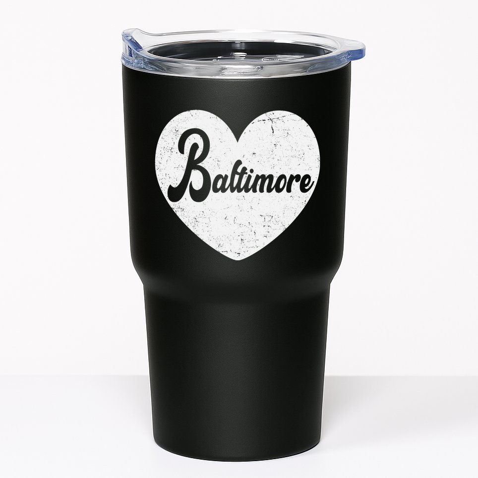 Baltimore Love Heart Support Tribute Tumbler