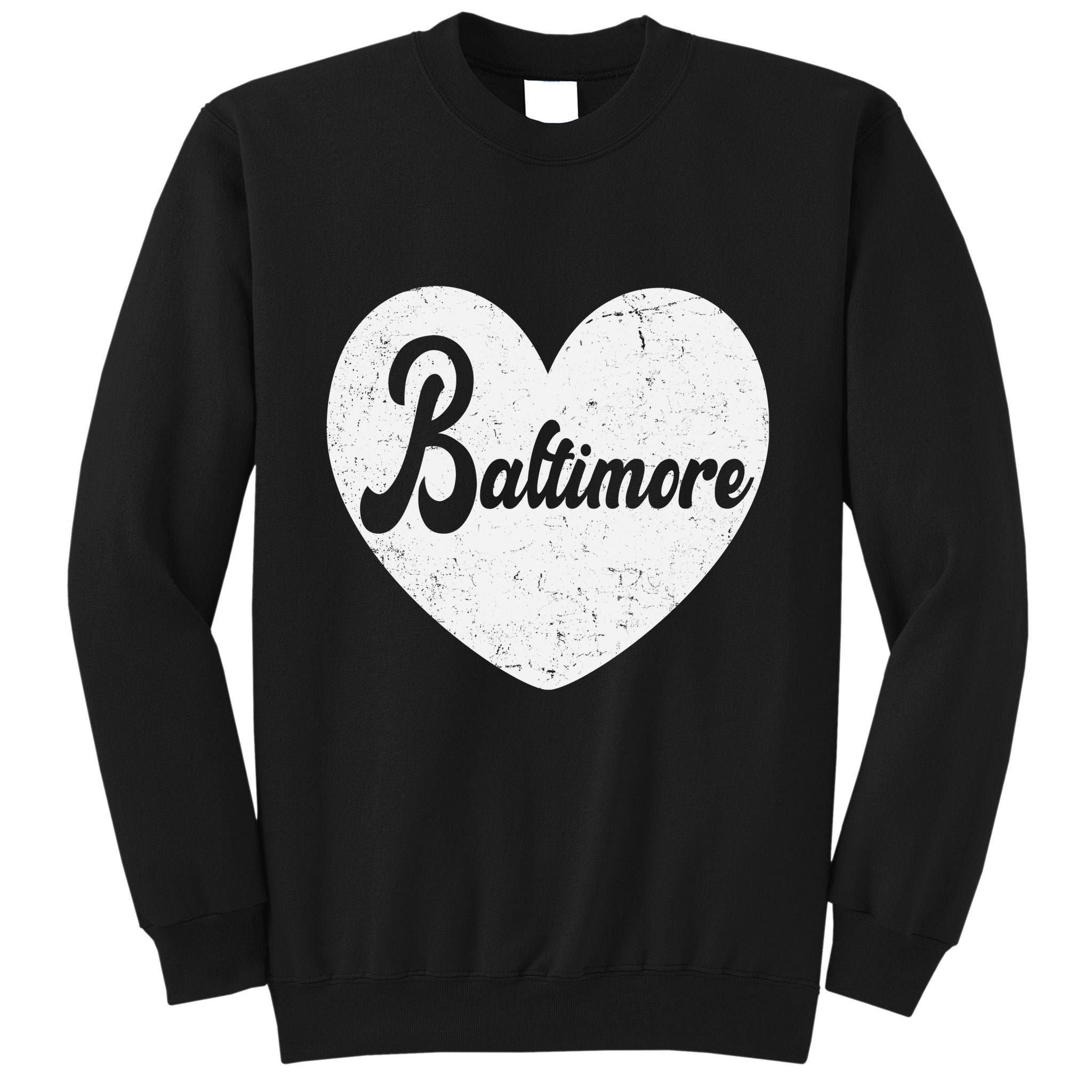 Baltimore Love Heart Support Tribute Tall Sweatshirt