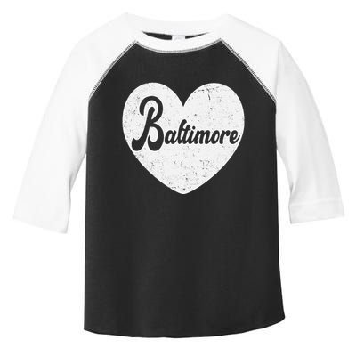 Baltimore Love Heart Support Tribute Toddler Fine Jersey T-Shirt