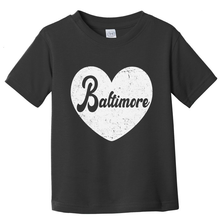 Baltimore Love Heart Support Tribute Toddler T-Shirt