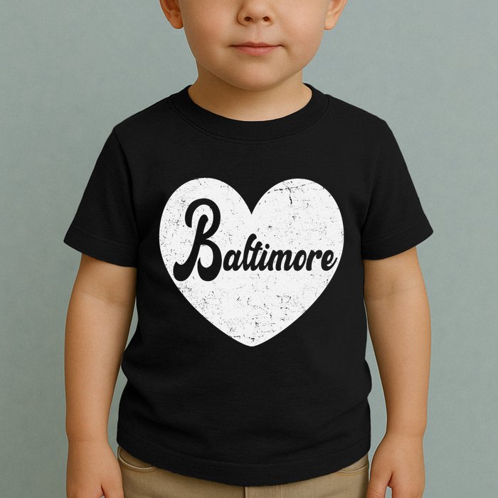 Baltimore Love Heart Support Tribute Toddler T-Shirt