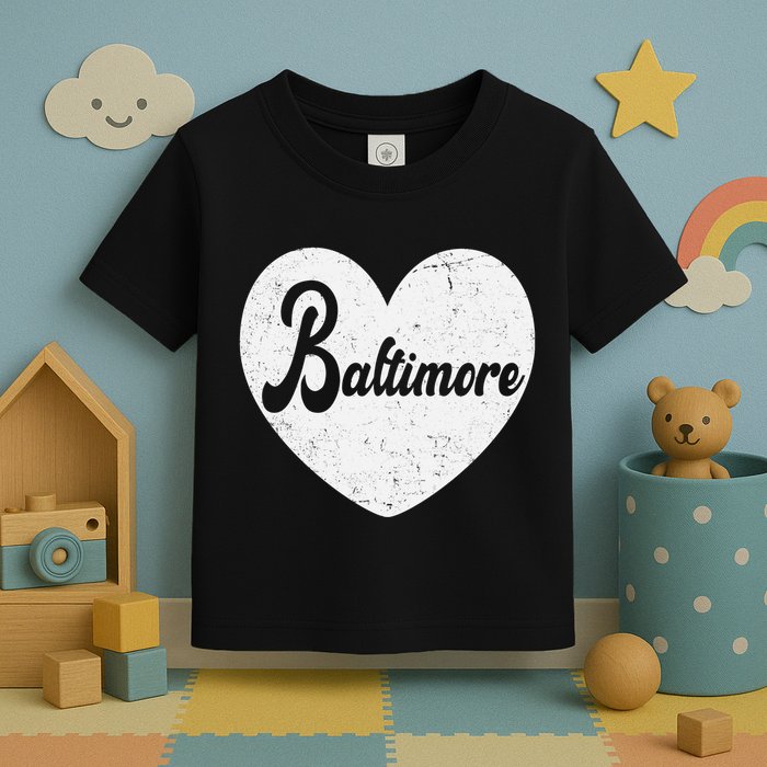 Baltimore Love Heart Support Tribute Toddler T-Shirt