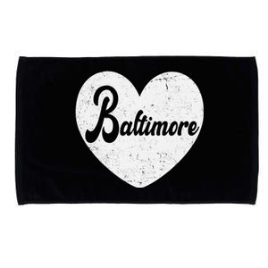 Baltimore Love Heart Support Tribute Microfiber Hand Towel