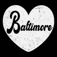 Baltimore Love Heart Support Tribute Women's V-Neck T-Shirt