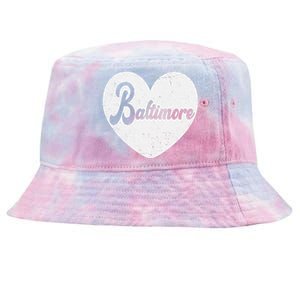 Baltimore Love Heart Support Tribute Tie-Dyed Bucket Hat