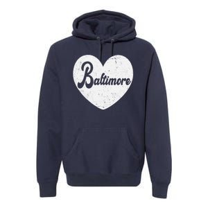 Baltimore Love Heart Support Tribute Premium Hoodie