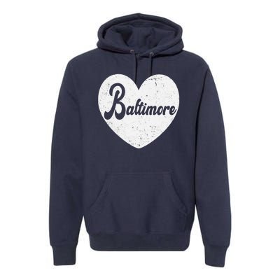 Baltimore Love Heart Support Tribute Premium Hoodie